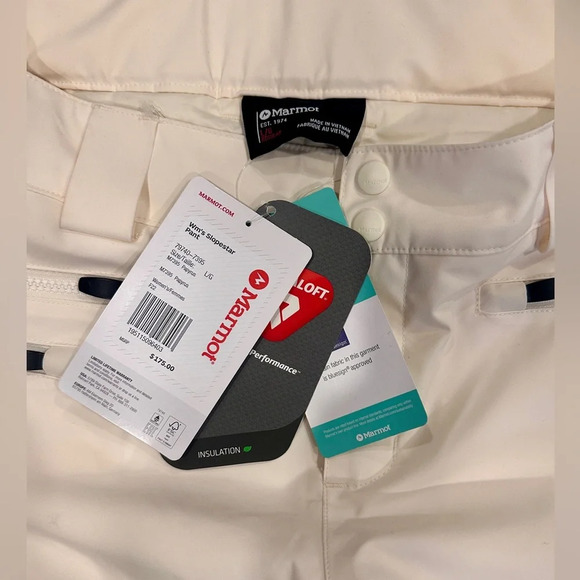 NWT Marmot Women's Snowpants, Ski and Snowboarding Slopestar Pants Large White - Picture 9 of 11